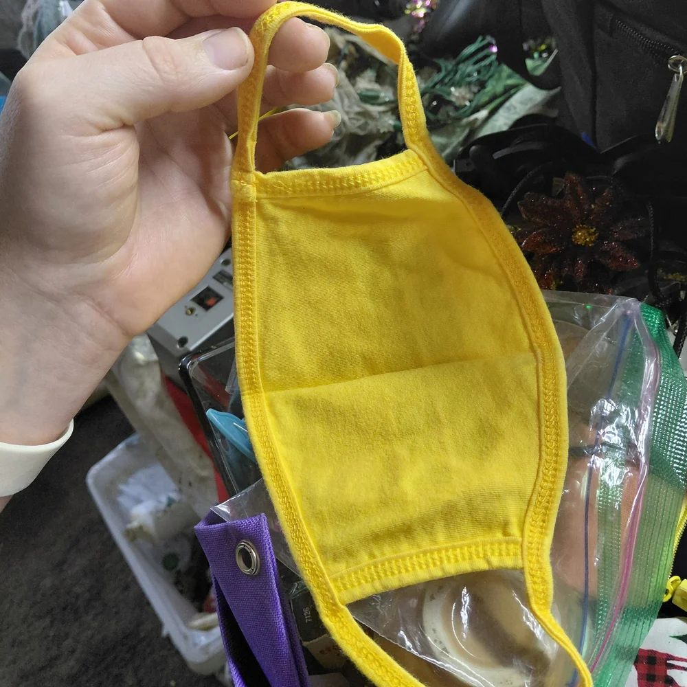 Yellow 'Believe Memphis' Face Mask